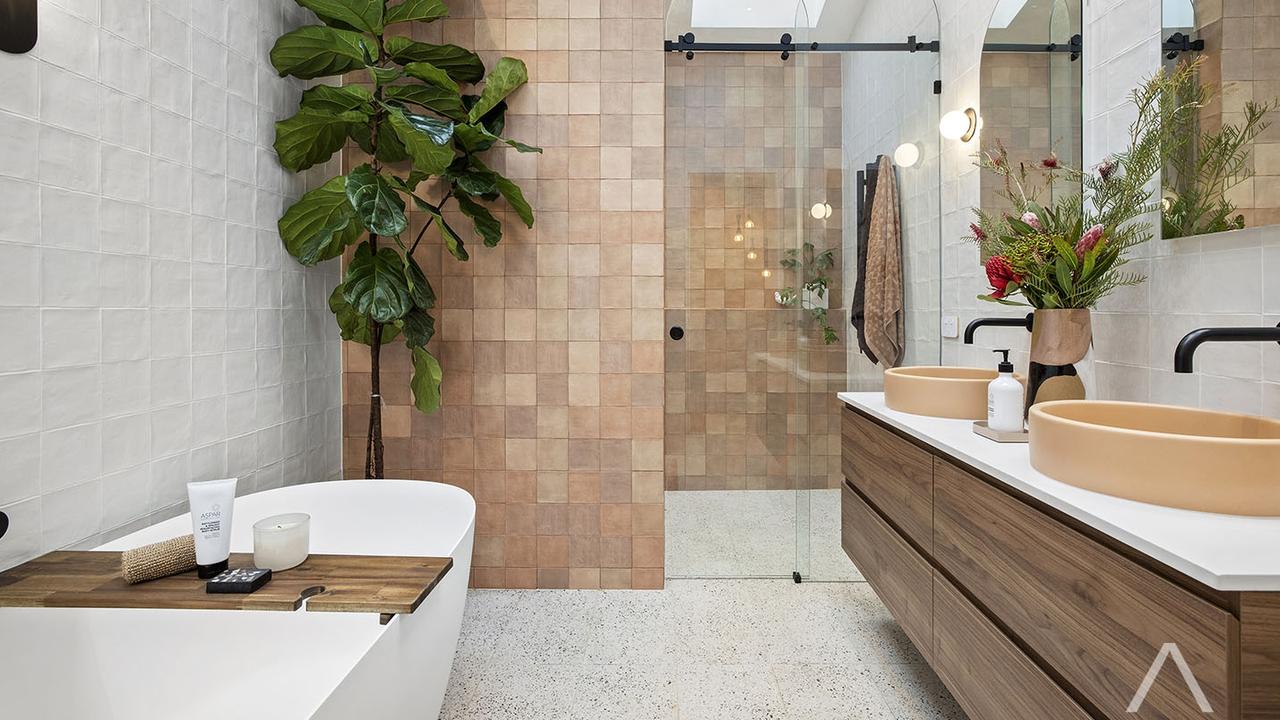 A photograph of one of the bathrooms in the property, taken in the lead up to the auction. Picture: Supplied