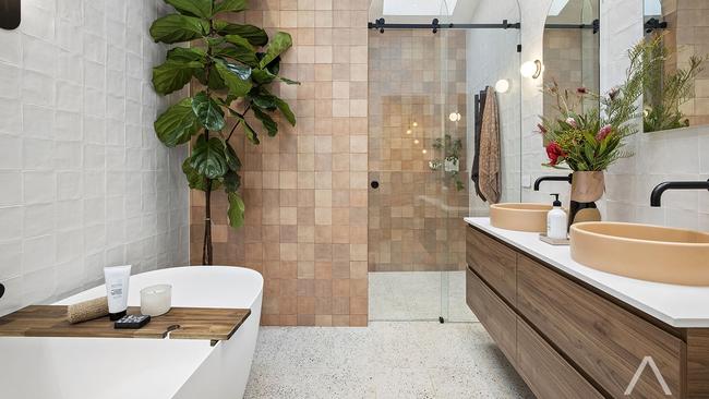 A photograph of one of the bathrooms in the property, taken in the lead up to the auction. Picture: Supplied