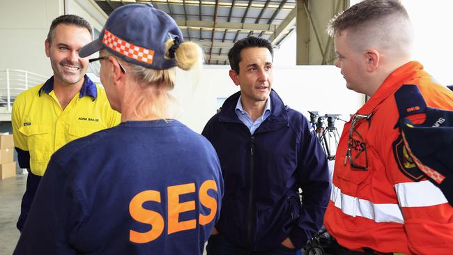 Premier David Crisafulli and Minister for Police and Emergency Services Dan Purdie. Picture: Adam Head