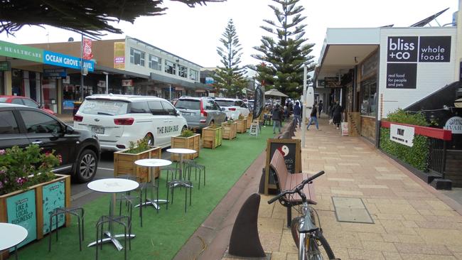 Peter Fryar's picture diary of Ocean Grove parklets. Jan 16 12.32PM