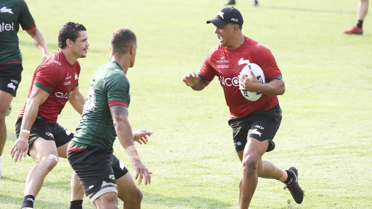 Latrell Mitchell’s move to fullback will cause a reshuffle at Souths. Picture: Dylan Robinson