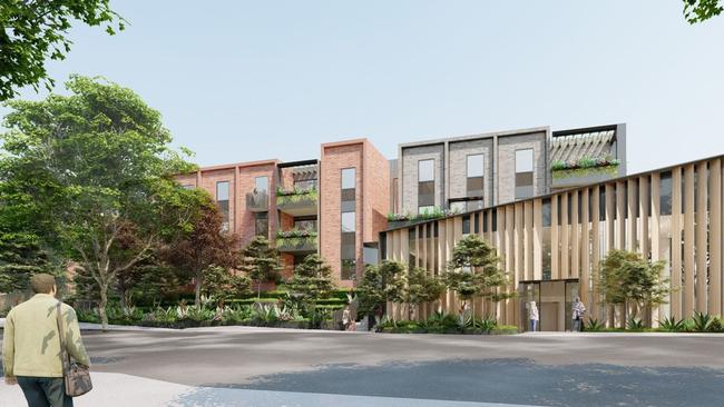 An artists’ impression of the proposed multi-unit development by Canterbury Baptist Church. Picture: Supplied