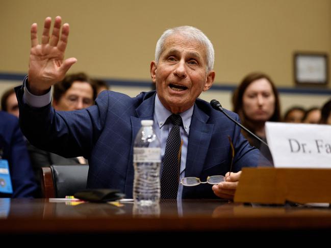 Dr Anthony Fauci testifies before Congress. Picture: Chip Somodevilla/Getty Images/AFP