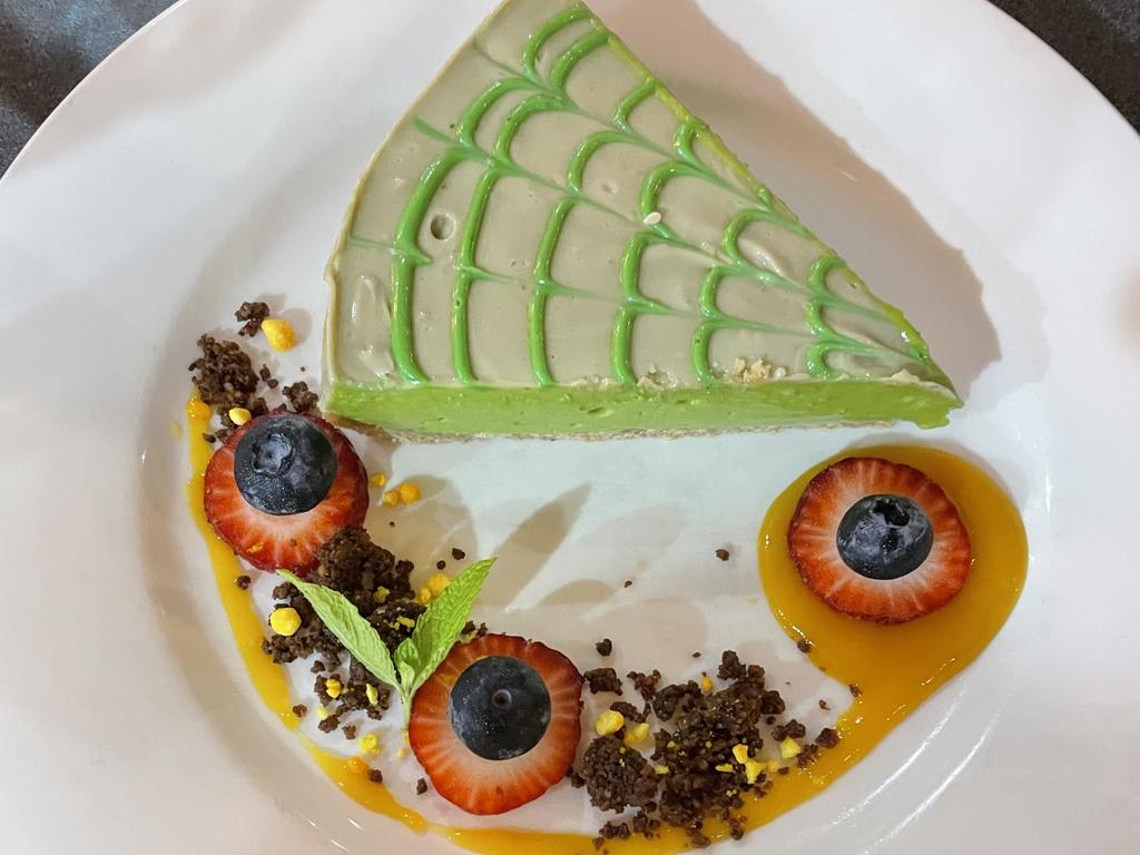 The Matcha cheesecake is made by the chef on site and is the perfect way to end a meal. Photo: Fergus Gregg