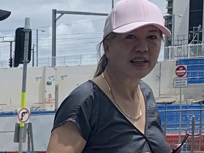 Xiaoqiu Liu outside the Brisbane Magistrates Court.