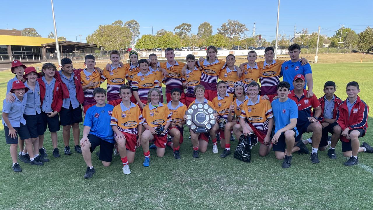 The winning PBC SHS year 8 Renouf Shield side.