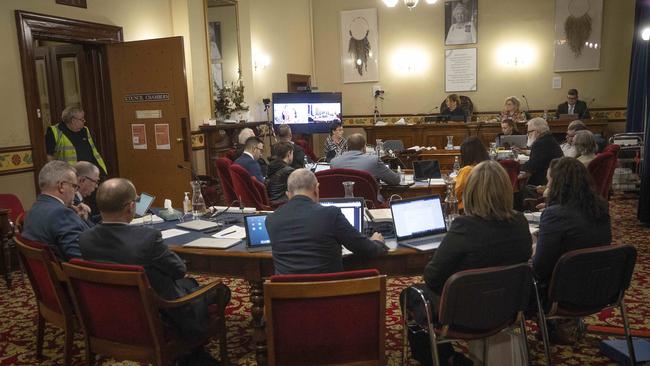 City of Hobart Council chambers. Picture Chris Kidd.