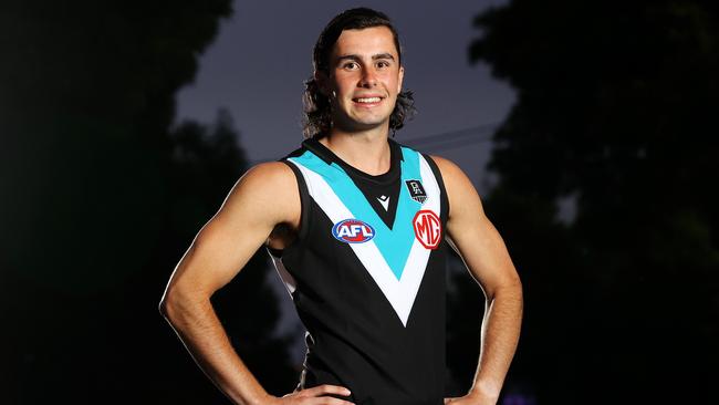 Port Adelaide selected speedster Josh Sinn with its first pick in the 2021 draft. Picture: Mark Stewart