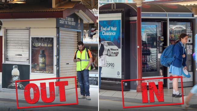 Heritage lovers and commuters are baffled by the location of the machines after being told the kiosks had to go as part of a $100 million upgrade to the station.