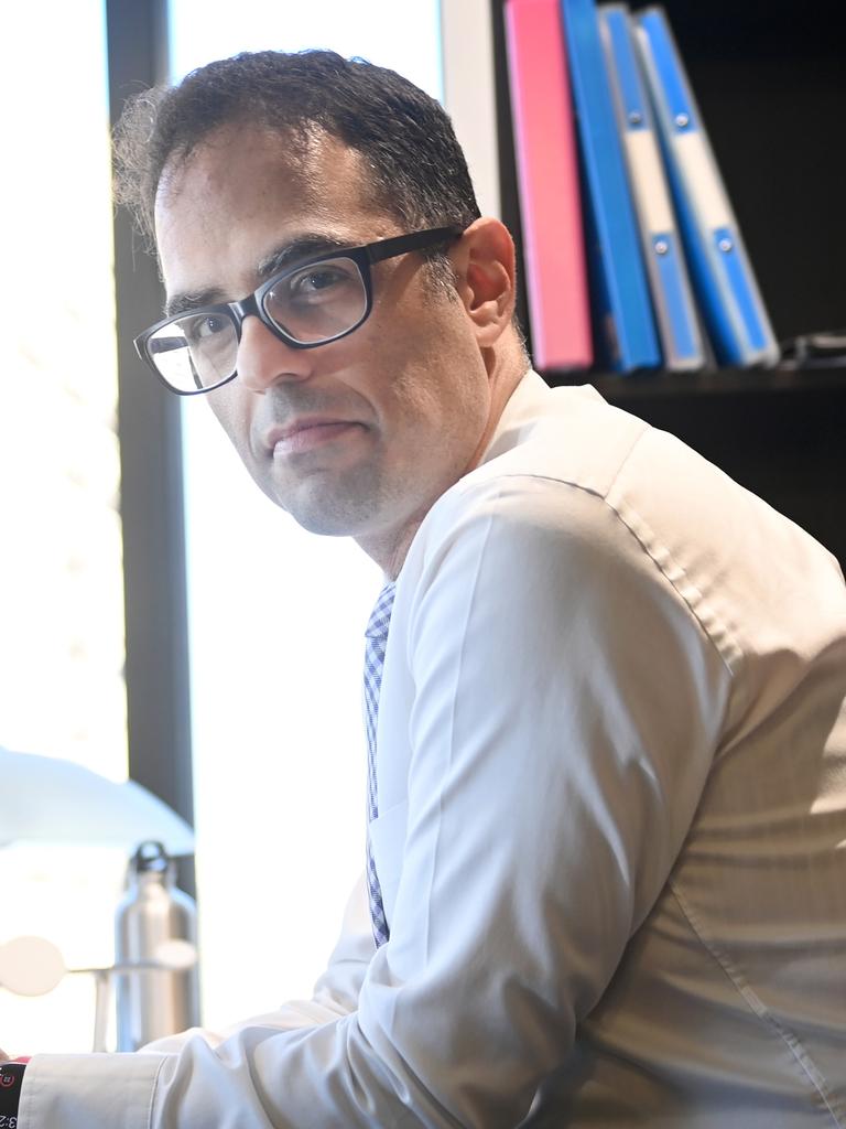 NSW Treasurer Daniel Mookhey at his office in Sydney. Picture: Jeremy Piper