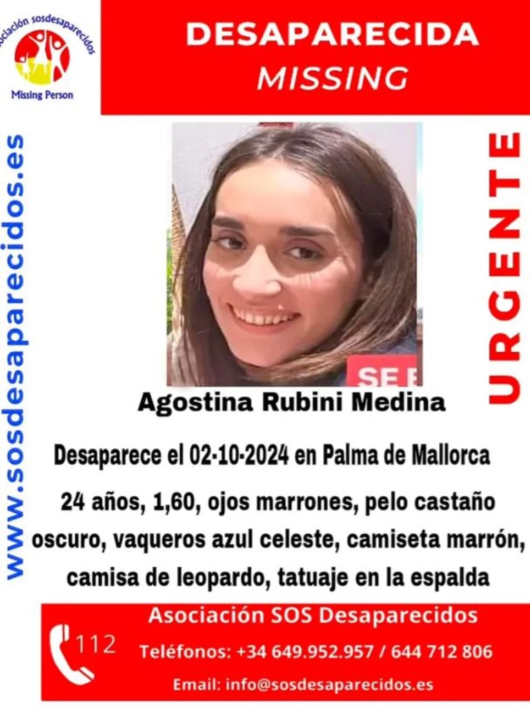 Agostina has been missing for two weeks