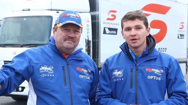 Todd Hazelwood talks to dad Russell about Finke Desert Race