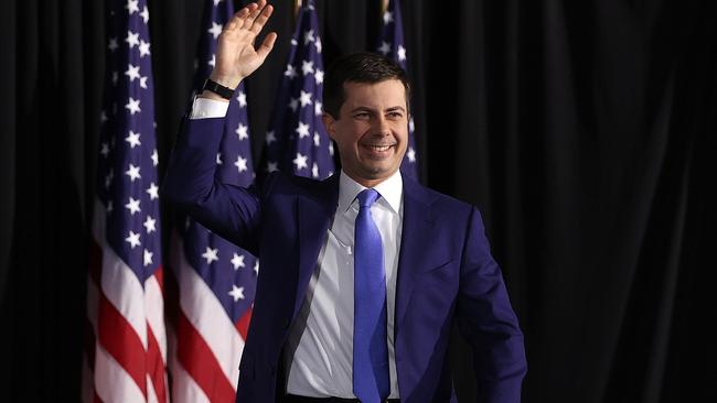 Pete Buttigieg sells himself as a ­candidate for generational change. Picture: AFP