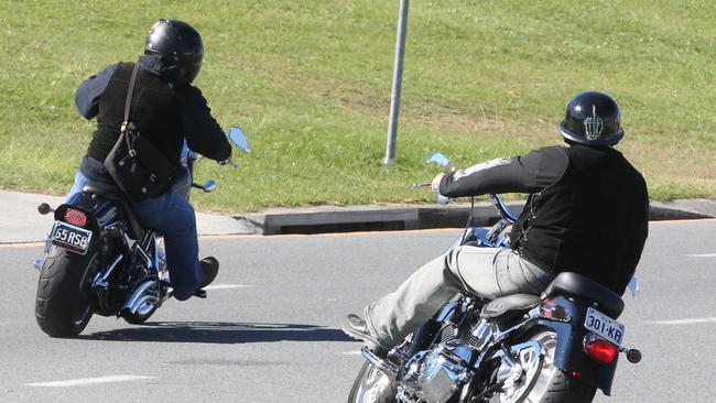 Bikers riding on Gold Coast roads.