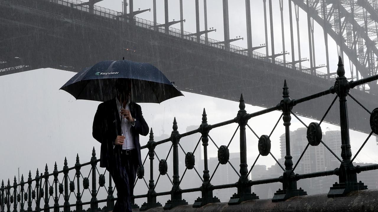 Sydney can expect a few showers across the weekend with temperatures around 22C. Picture: NewsWire / Damian Shaw