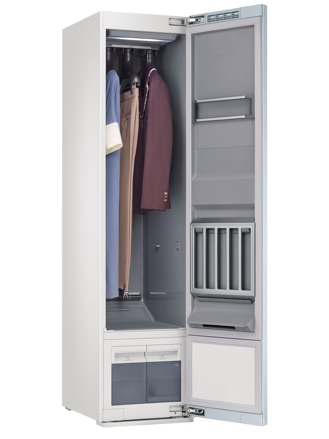 Samsung has released a magic cupboard that sanitises your clothes called the AirDresser.