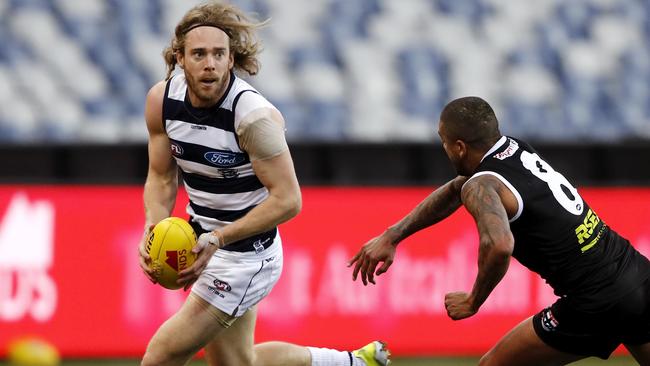 Cameron Guthrie delivered for the Cats this season. Picture: AFL Photos/Getty Images