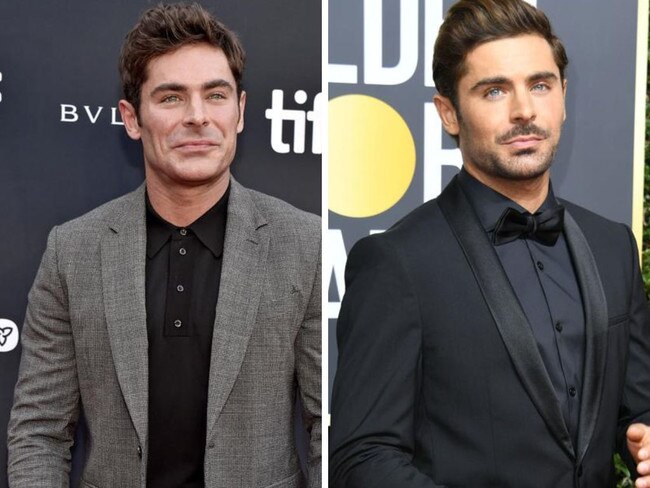Side by Side of Zac Efron
