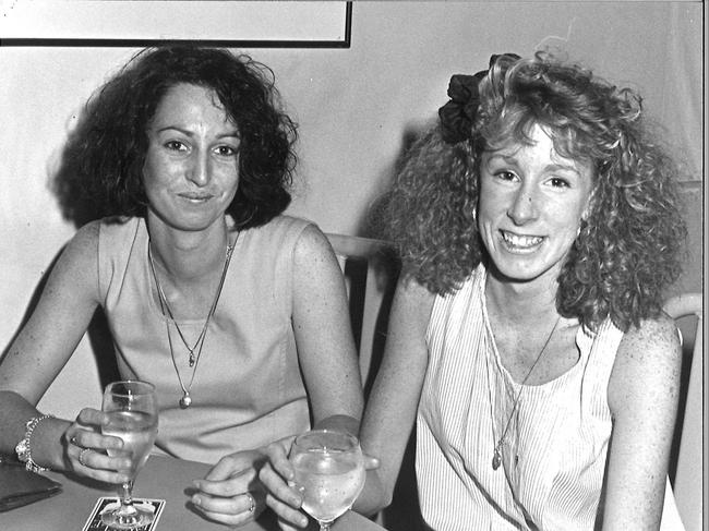 Lisa Tuddenham and Christine Smith at NYE celebrations at the Wool Exchange
