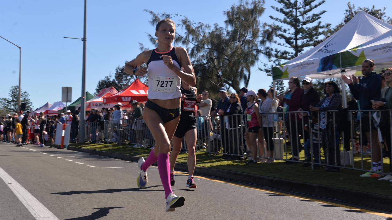 Olga Firsova at the 2022 Sunshine Coast Marathon and Community Run Festival.