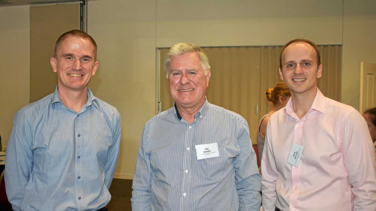 Associate Professor Wayne Wilson, Dr Tim Smart and Greg Brylski. Picture: James Liveris