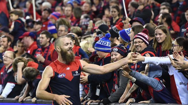 Max Gawn says he is a Melbourne fan, just like every other Demons supporter. Picture: Getty Images