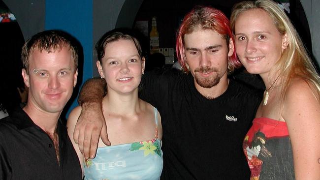 Damien Turner, Jaimee Britten, Brad Derst & Sandra Stewart Flinders Street Station Picture: Bryan Lynch ad426018