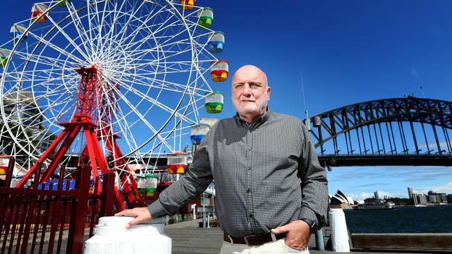 North Sydney councillor Ian Mutton wants Luna Park protected from inappropriate development. Picture: Hollie Adams