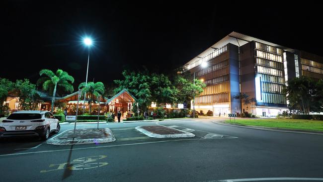 The Cock and Bull tavern is located on the opposite side of Digger Street to the multi storey parking lot of the Cairns Hospital. Nurses have said there are often intoxicated people in the area. Picture: Brendan Radke