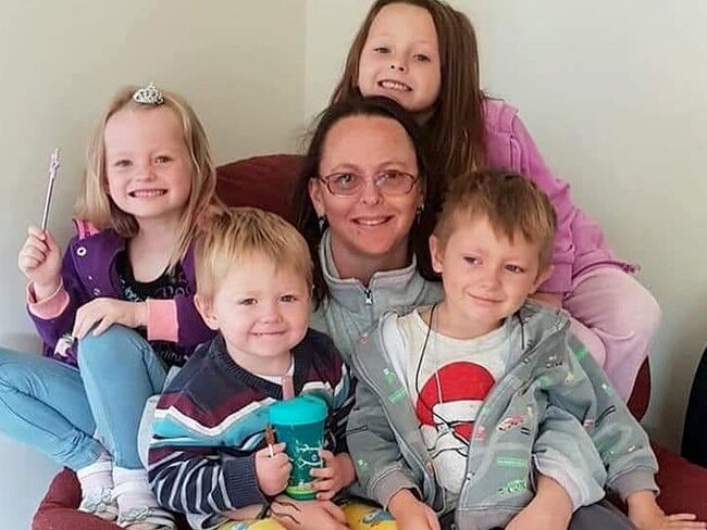 Charmaine McLeod and her four children were killed in a car crash near Kumbia. Picture: Facebook