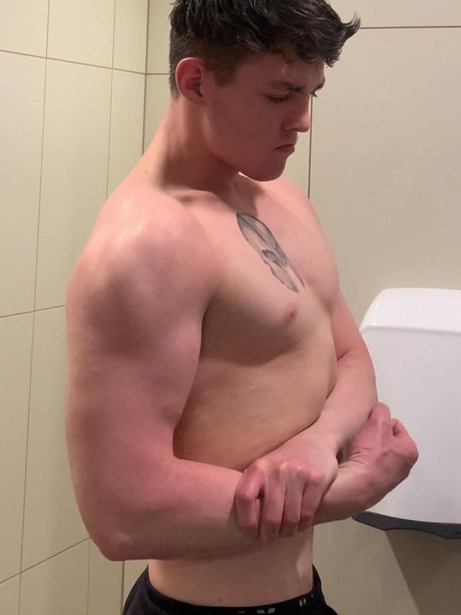 Geelong's most ripped bodies - Ewan McDonald. Picture: Instagram