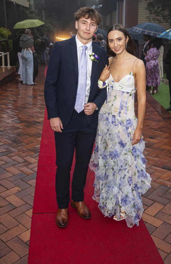 Ben Lotz partners Lucy Salter at Fairholme College formal, Wednesday, March 27, 2024. Picture: Kevin Farmer