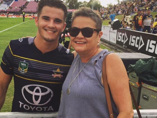 Calum Gahan with his mother Gill. Picture: Calum Gahan.