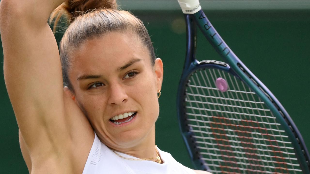 Maria Sakkari today. Picture: Daniel Leal/AFP