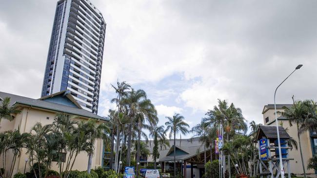 The Ruby Collection and Paradise Resort in Surfers Paradise this week. Picture: Jerad Williams