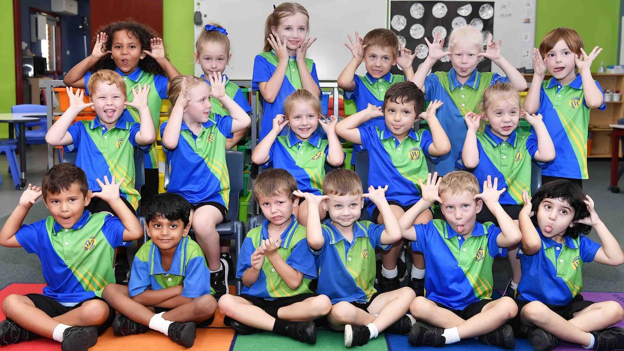 My First Year: Bundaberg West State School Preps, (back) Amanel, Indykah, Macie, Max, Kamryn, Kieran. (middle) Harrison, Arabella, Meelah, Brodie, Madeline. (front) Carter, Navad, Celestin, Demetry, Harrison, Ayesha. Picture: Patrick Woods.