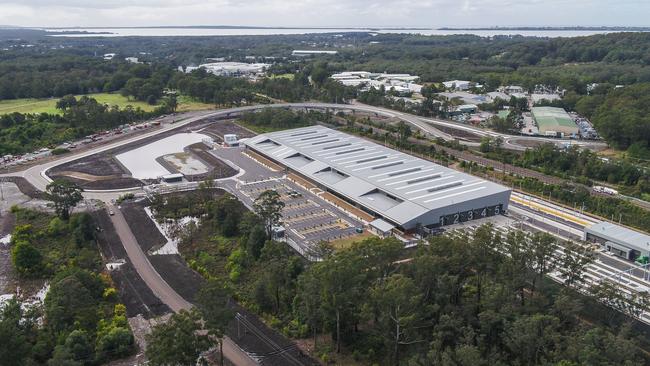 Aerial views of the new rail maintenance facility at Kangy Angy to service the New Intercity Fleet of trains. Picture: supplied