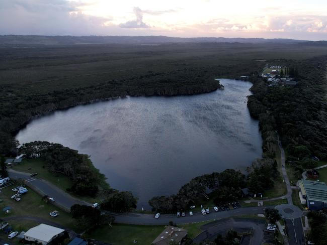 Lake Ainsworth at Lennox Head. Picture: Sean Callinan