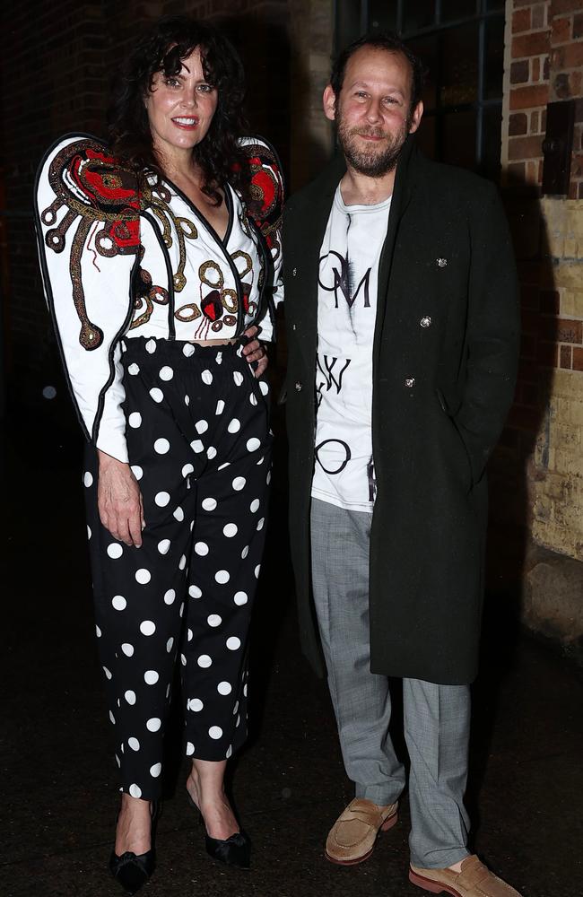 ‘Like parents talking to someone about to become a parent’ … Ione Skye and Ben Lee, pictured at Australian Fashion Week 2025, have one daughter together. Ione, who was previously married to Beastie Boy Adam Horovitz, also has a daughter from a relationship with furniture designer David Netto.