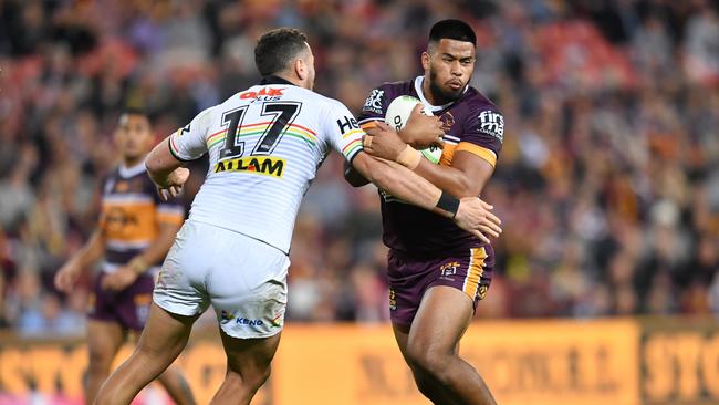 Few forwards in the league could have scored the try Haas scored against Penrith. AAP Image/Darren England.