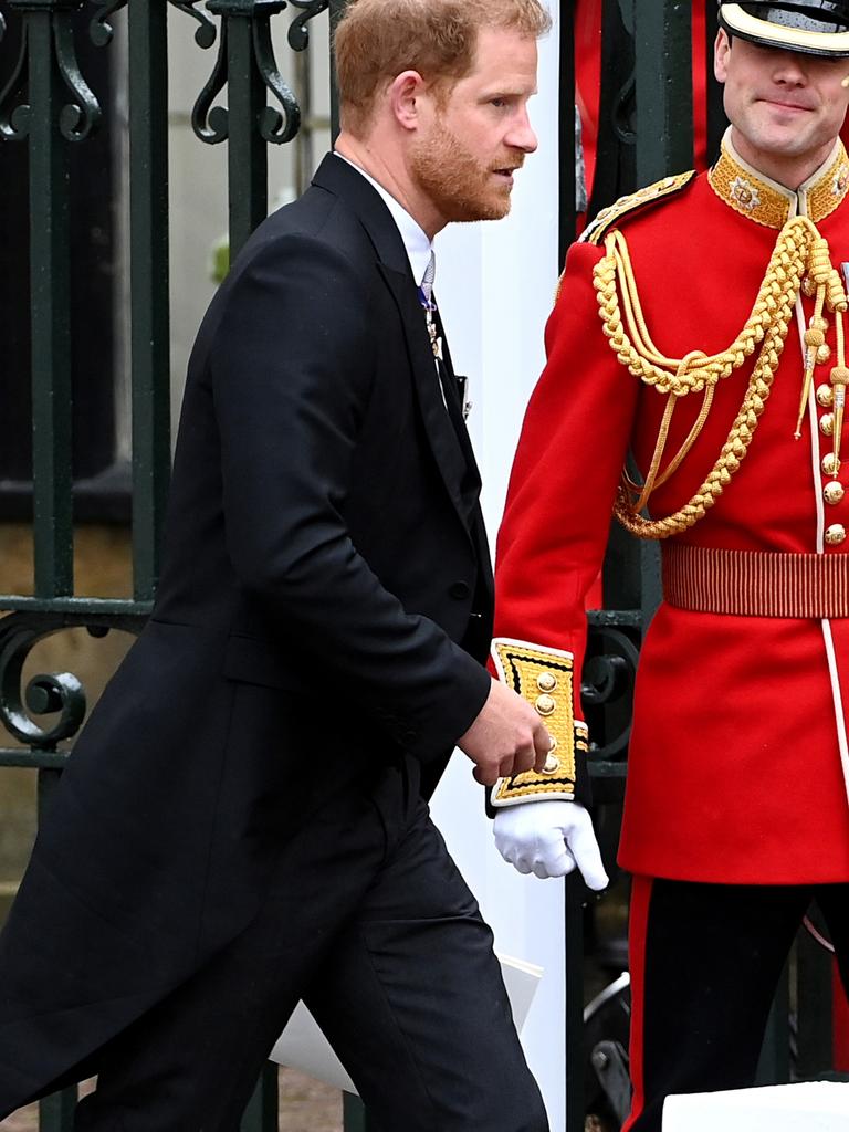 Harry left by himself as well. Picture: Stuart C. Wilson/Getty Images