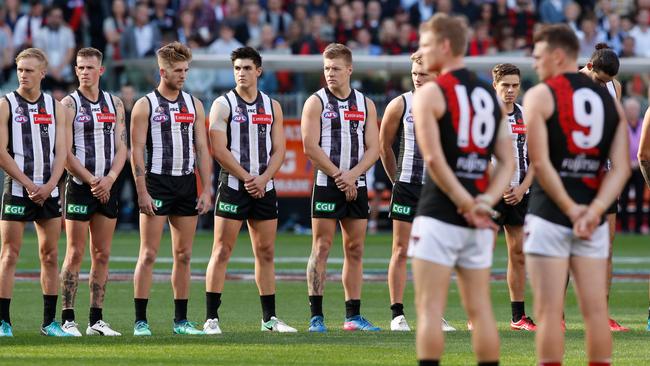 Collingwood and Essendon are coming off short breaks.