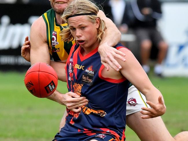 Maverick Pettigrove has been playing senior footy since he was 16.