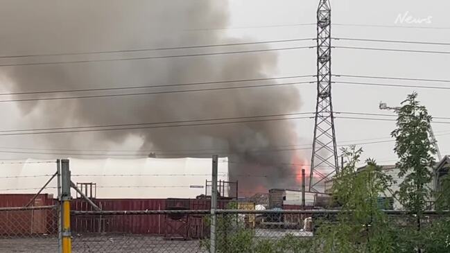 Smoke visible across Melbourne as Laverton factory burns