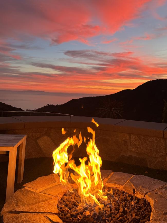 The view from the back patio of Kate Vale’s Pacific Palisades home before the fires. Photo: Kate Vale