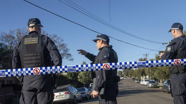 Police at Concord on July 20. Picture: NewsWire / Jeremy Piper