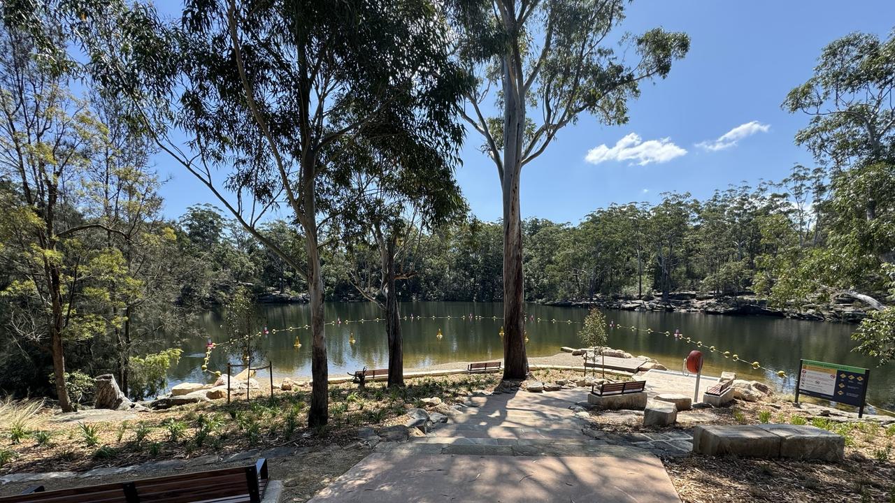 The refreshed banks of Lake Parramatta are ready to welcome swimmers.