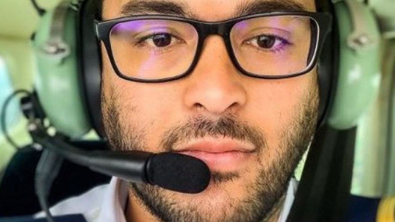 Trainee pilot, Max Sylvester, was behind the control for his first lesson when he made an emergency landing after his instructor fell unconscious. Picture: Instagram
