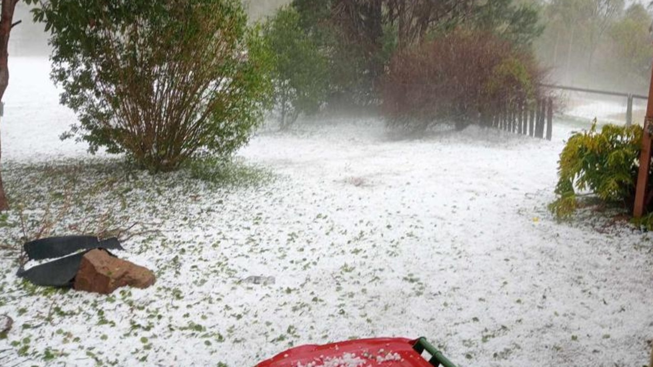 Toowoomba got a hail dump last spring. Picture: Supplied