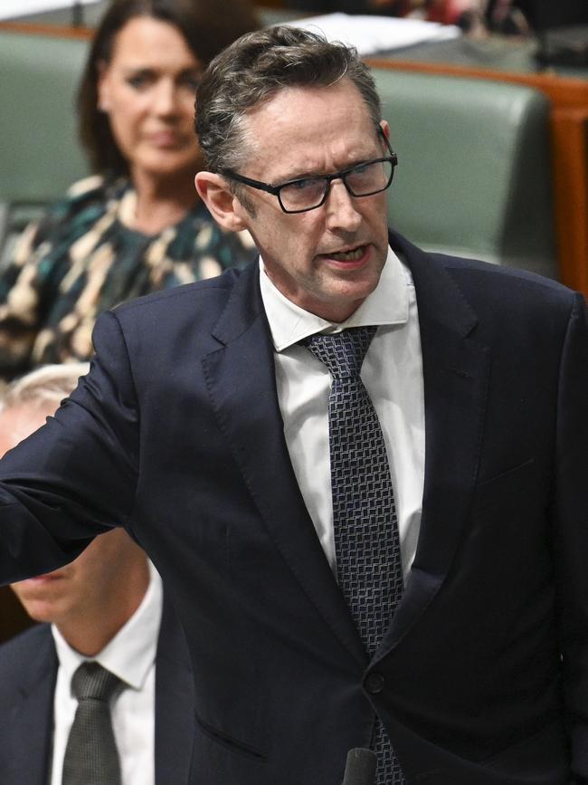 Assistant Treasurer Minister for Financial Services, Stephen Jones, has called Elon Musk a ‘crackpot’. Picture: Martin Ollman/NCA NewsWire